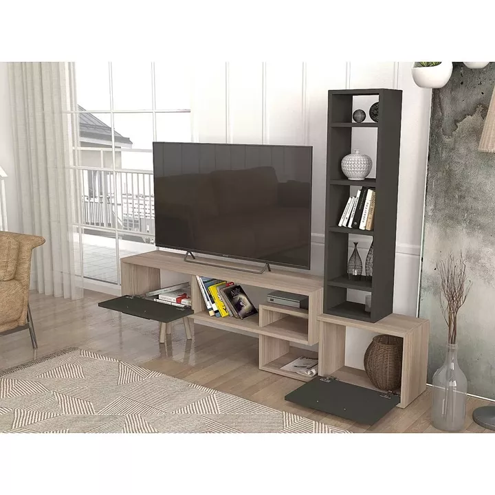 Σύνθετο ArteLibre NEVADA Cordoba/Ανθρακί Μοριοσανίδα 167x29.8x133.5cm