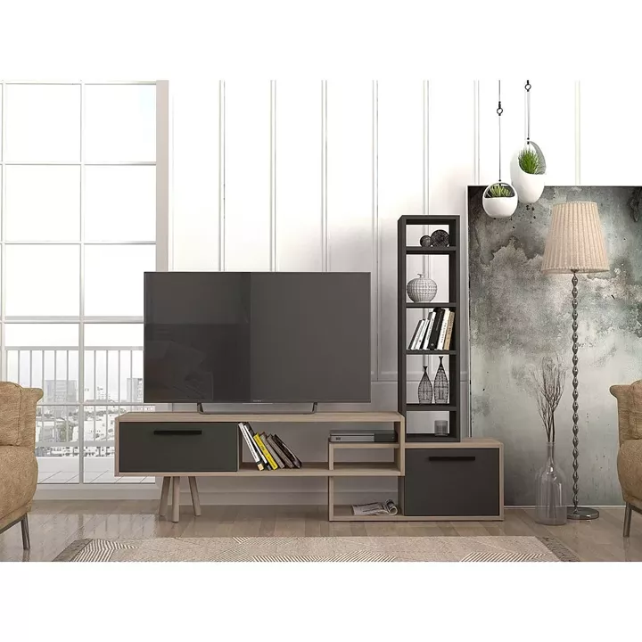 Σύνθετο ArteLibre NEVADA Cordoba/Ανθρακί Μοριοσανίδα 167x29.8x133.5cm