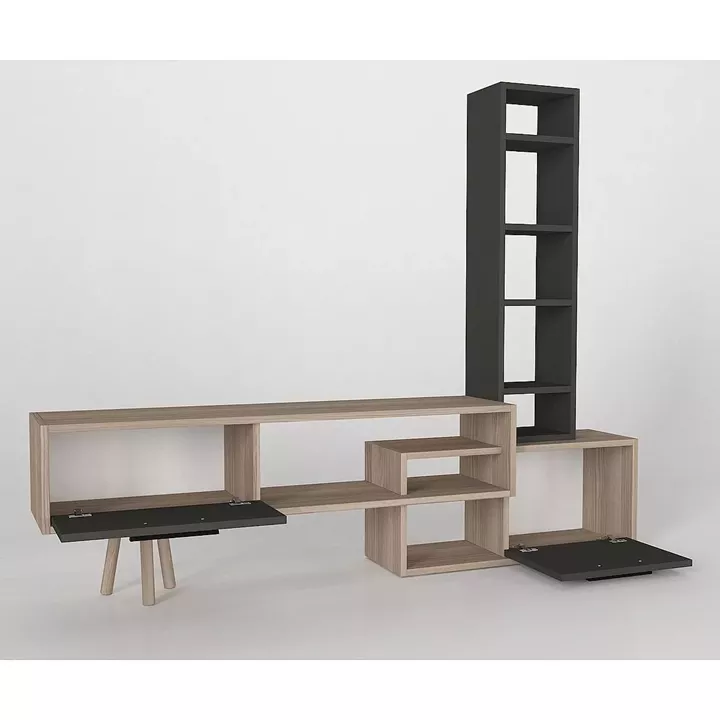 Σύνθετο ArteLibre NEVADA Cordoba/Ανθρακί Μοριοσανίδα 167x29.8x133.5cm