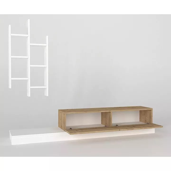 Σύνθετο ArteLibre ILLINOIS Λευκό/Sapphire Μοριοσανίδα 180x29.5x30.8cm