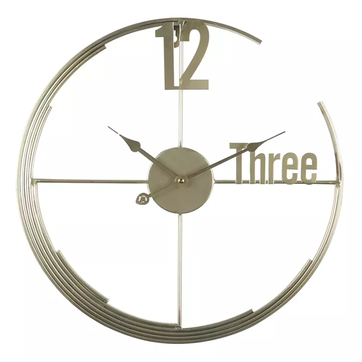 Ρολόι Τοίχου ArteLibre Χρυσό Μέταλλο 45.7x45.7x3.5cm