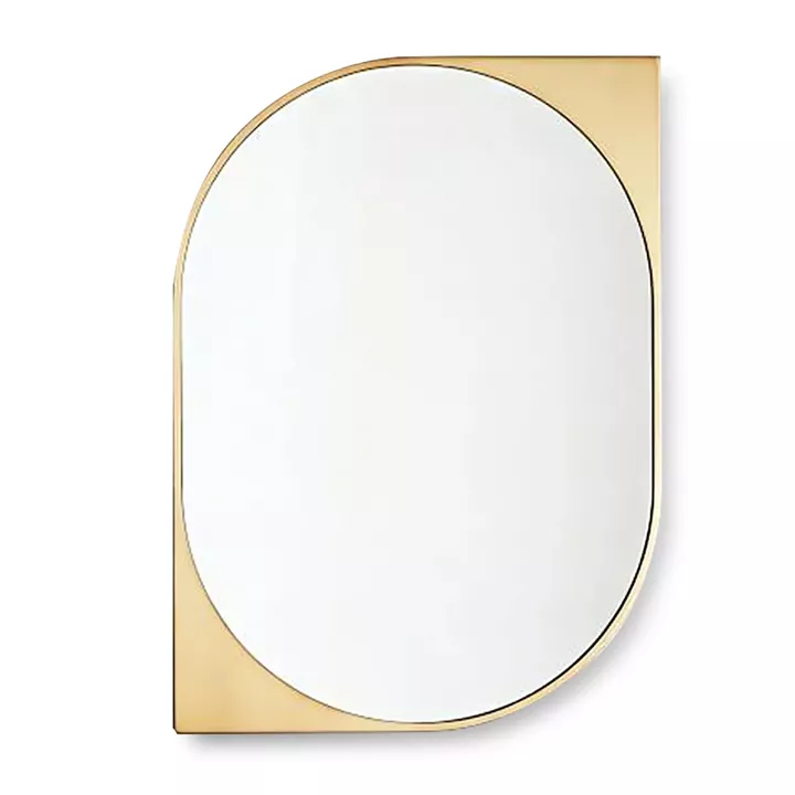 Καθρέπτης Τοίχου ArteLibre Χρυσό Μέταλλο 50x70x3.5cm