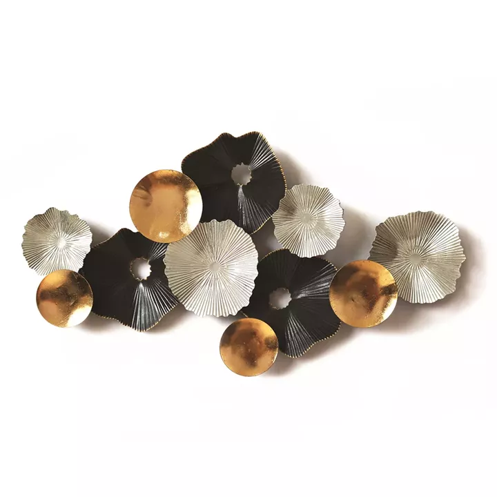 Διακοσμητικό Τοίχου ArteLibre Κύκλοι Μέταλλο 91x50x6cm