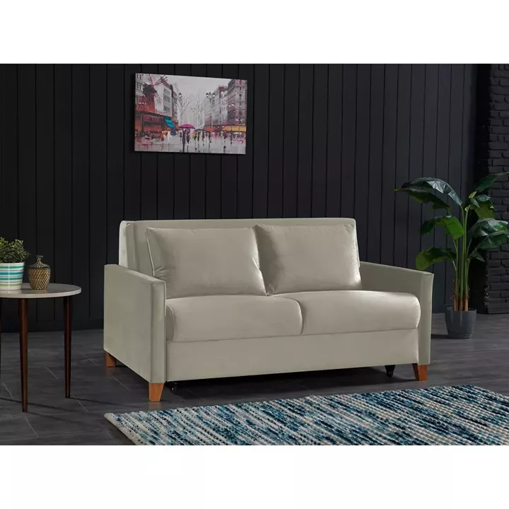 Καναπές Κρεβάτι Διθέσιος ArteLibre LIAM Μπεζ 164x111x90cm