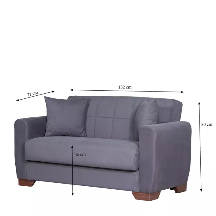 Καναπές Κρεβάτι Διθέσιος ArteLibre DIEGO 2S Γκρι 153x78x80cm