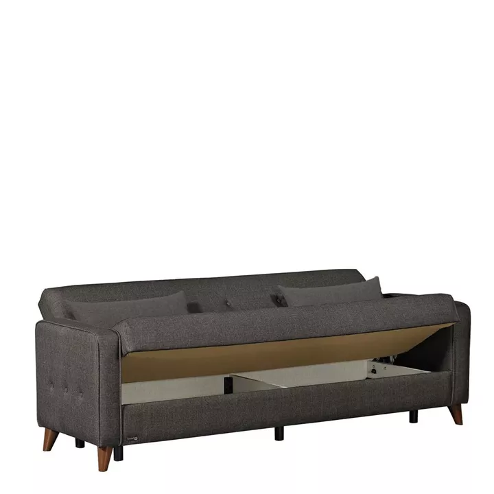 Καναπές Κρεβάτι Τριθέσιος ArteLibre GABRIEL 3S Γκρι 216x79x81cm