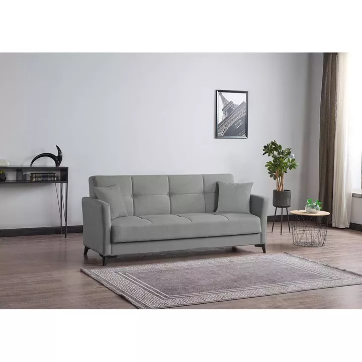 Καναπές Κρεβάτι Τριθέσιος ArteLibre JAVIER 3S Γκρι 210x84x86cm