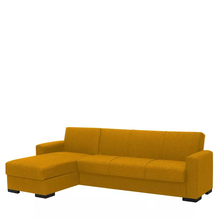 Καναπές Κρεβάτι Γωνιακός ArteLibre JOSE Μουσταρδί 270x150x86cm