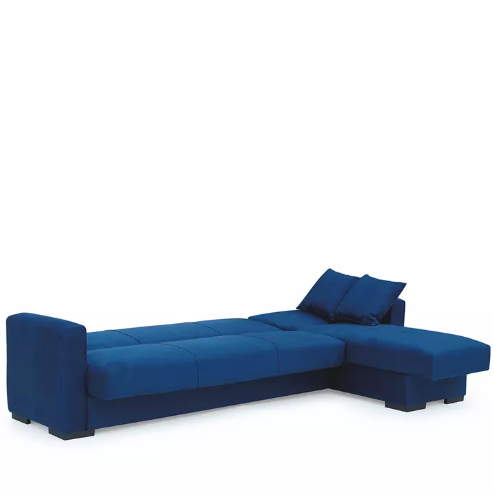 Καναπές Κρεβάτι Γωνιακός ArteLibre JOSE Μπλε 270x150x86cm