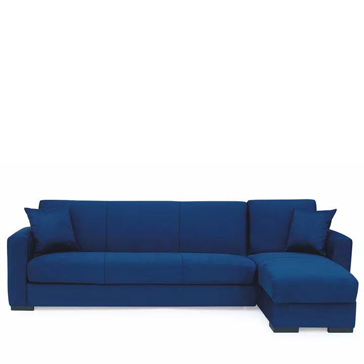 Καναπές Κρεβάτι Γωνιακός ArteLibre JOSE Μπλε 270x150x86cm