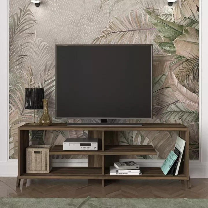 Έπιπλο Τηλεόρασης ArteLibre IRAKLEIA Καρυδί Μοριοσανίδα/Μελαμίνη 148x30x39cm