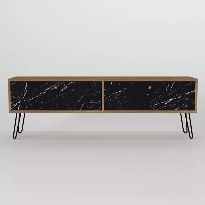 Έπιπλο Τηλεόρασης ArteLibre DRIMA Φυσικό/Μαύρο Μοριοσανίδα/Μελαμίνη 160x30x45cm