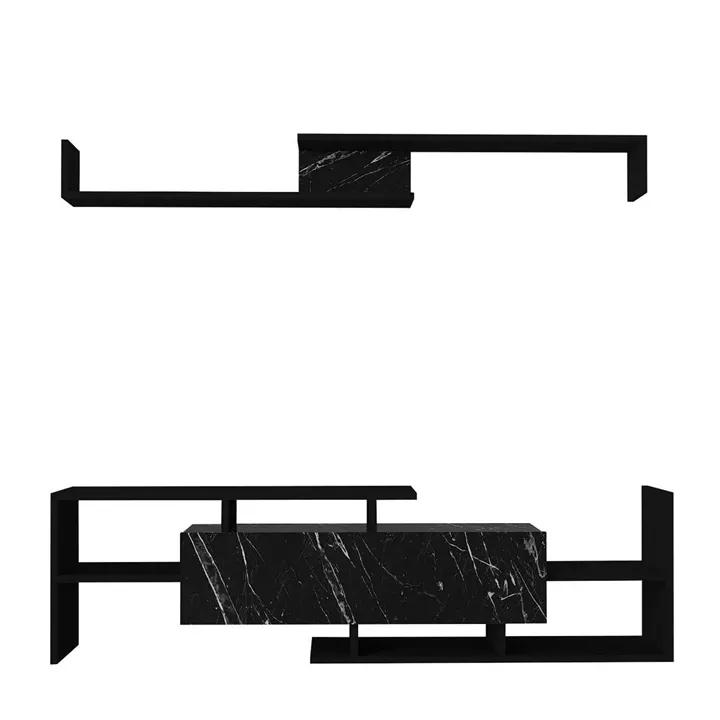 Σύνθετο Τηλεόρασης ArteLibre DREAM Μαύρο Μοριοσανίδα/Μελαμίνη 154x25x170cm