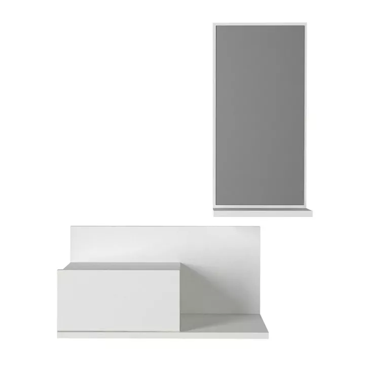 Έπιπλο Εισόδου ArteLibre RODOS Λευκό Μοριοσανίδα/Μελαμίνη 60x30x100cm