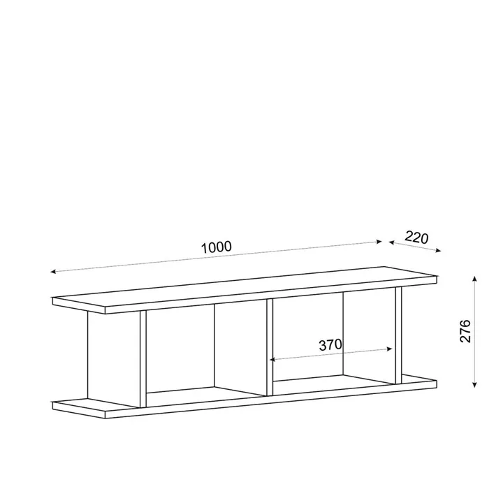 Ράφι Τοίχου ArteLibre VERA Φυσικό Μοριοσανίδα/Μελαμίνη 100x22x28cm