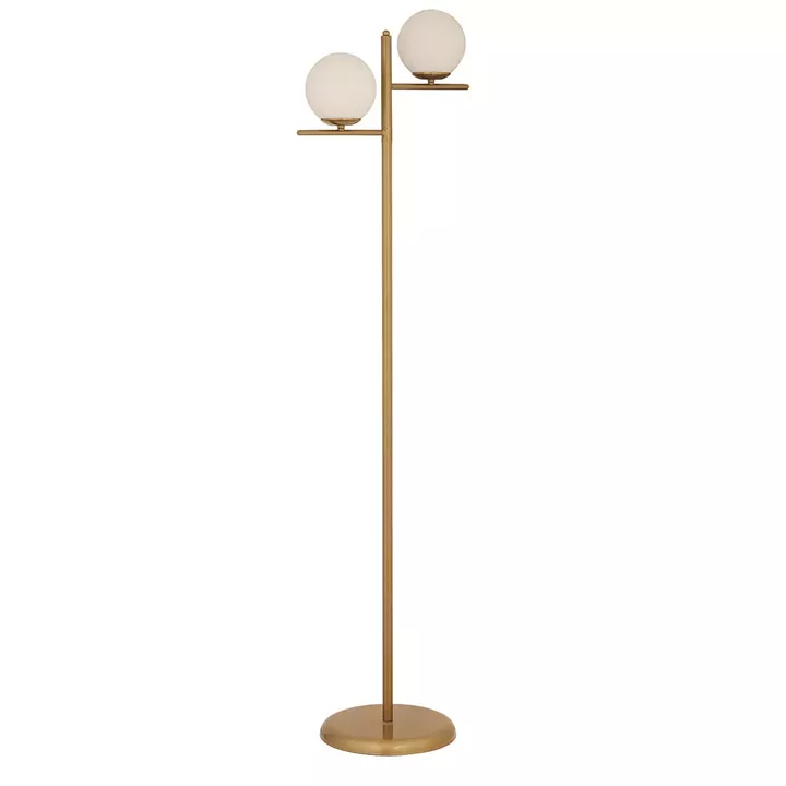 Φωτιστικό Δαπέδου ArteLibre YEN Αντικέ/Μελί Μέταλλο/Γυαλί 30x158cm