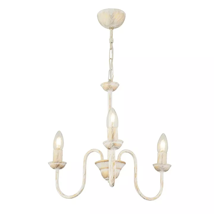 Φωτιστικό Κρεμαστό ArteLibre BARC Τρίφωτο Λευκό Μέταλλο 45x66cm