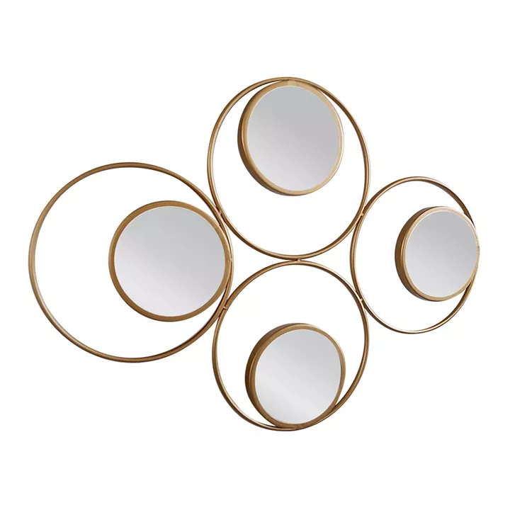 Καθρέπτης Τοίχου ArteLibre AMROTH Χρυσό Μέταλλο/Γυαλί 65x3x90cm