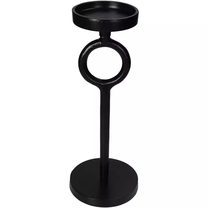 Κηροπήγιο ArteLibre Μαύρο Αλουμίνιο 11.5x11.5x29.5cm