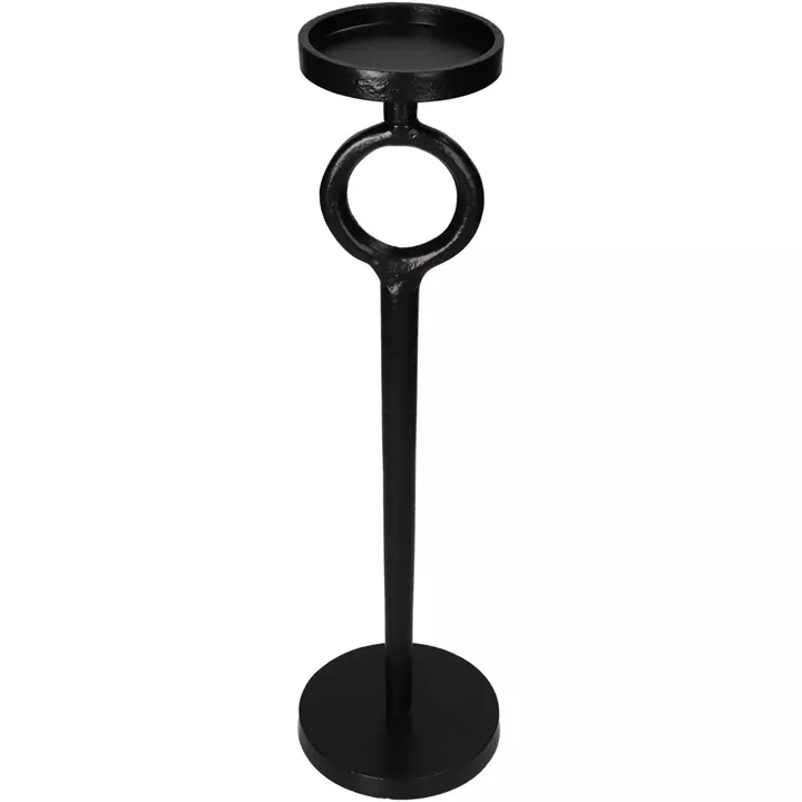 Κηροπήγιο ArteLibre Μαύρο Αλουμίνιο 11.5x11.5x40.5cm