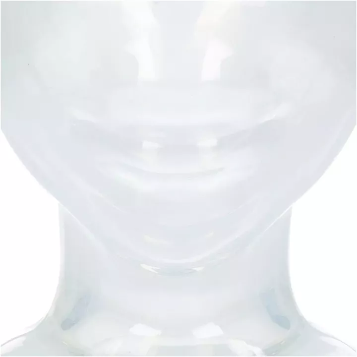 Κασπώ ArteLibre Πρόσωπο Λευκό Γυαλί 17.5x14x15cm