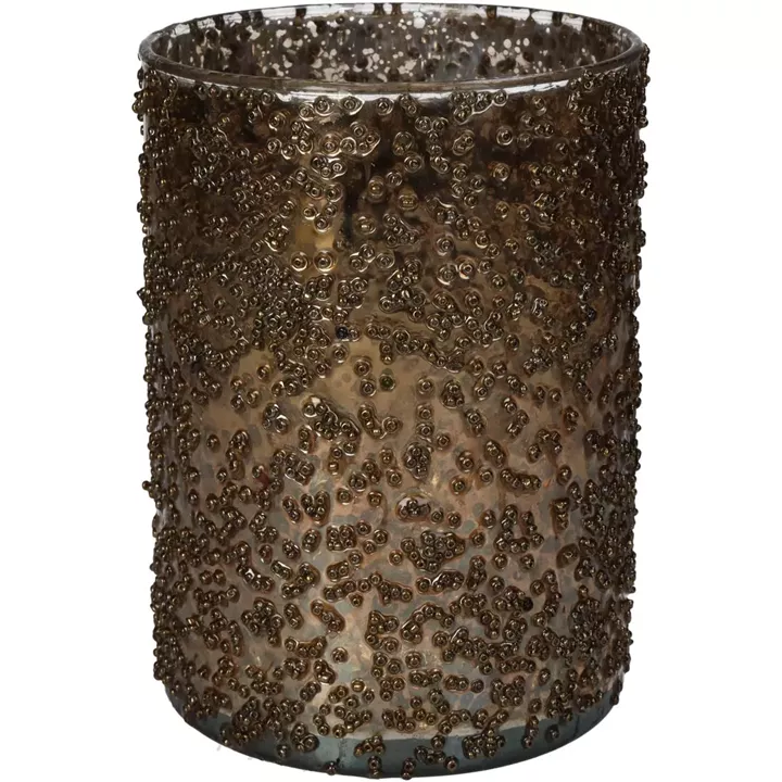 Κηροπήγιο ArteLibre Χρυσό Γυαλί 12x12x17cm