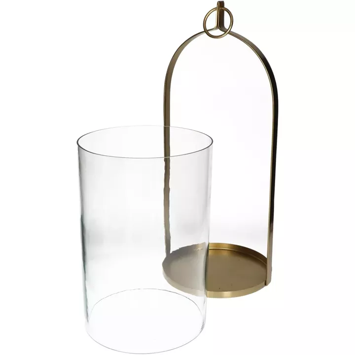 Φανάρι ArteLibre Χρυσό Μέταλλο 21x20x49cm