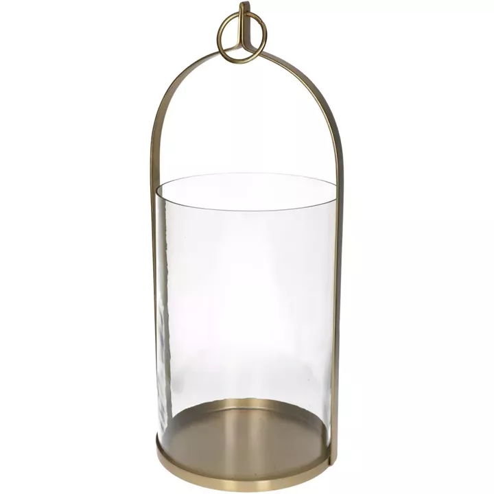 Φανάρι ArteLibre Χρυσό Μέταλλο 21x20x49cm