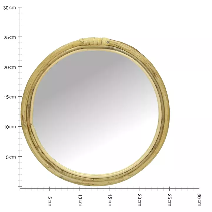 Καθρέπτης ArteLibre Φυσικό Μπαμπού 25x1.5x25cm