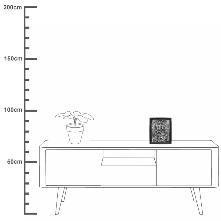 Κορνίζα ArteLibre Μαύρο Polyresin 20x25cm