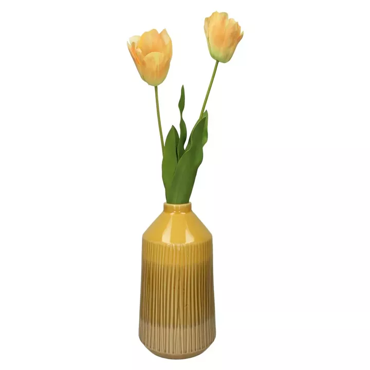 Βάζο ArteLibre Κίτρινο Κεραμικό 18x18x25.5cm