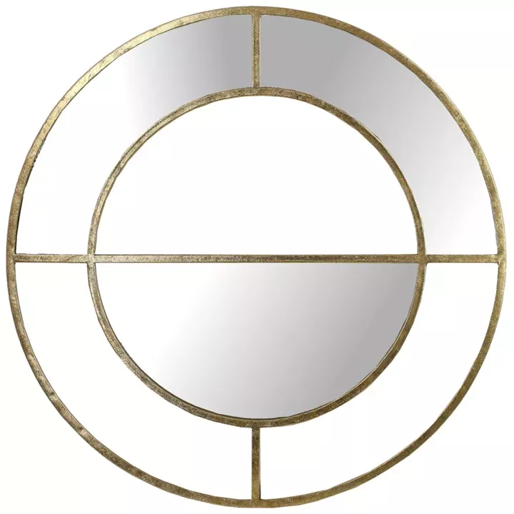 Καθρέπτης ArteLibre Χρυσό Μέταλλο 77.5x2x77.5cm