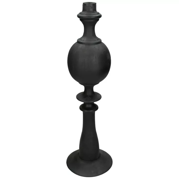 Κηροπήγιο ArteLibre Μαύρο Polyresin 13x13x44cm