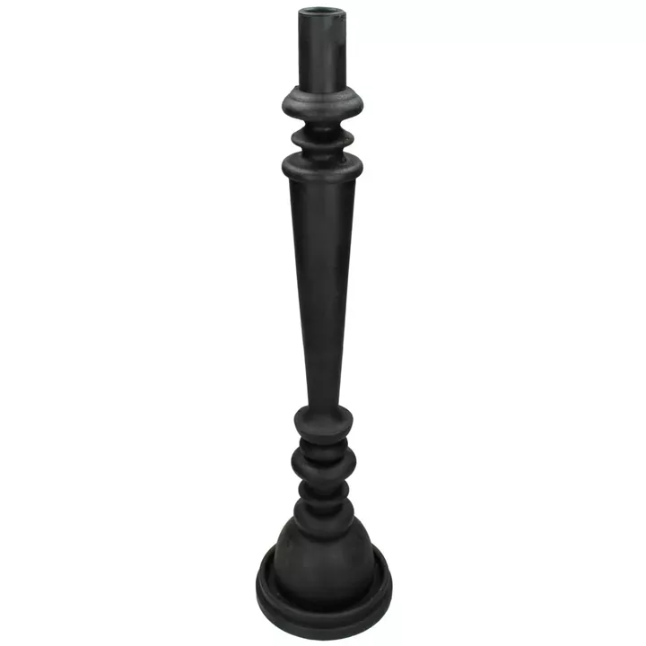 Κηροπήγιο ArteLibre Μαύρο Polyresin 12.5x12.5x50cm