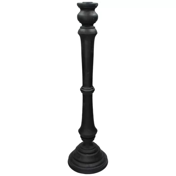 Κηροπήγιο ArteLibre Μαύρο Polyresin 15x15x55cm