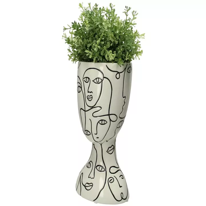 Κασπώ ArteLibre Πρόσωπα Λευκό Δολομίτης 14.8x13x26cm