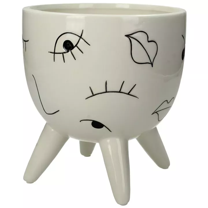 Κασπώ ArteLibre Μάτια Λευκό Δολομίτης 16.9x16.9x18.5cm