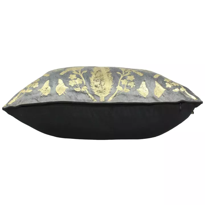 Μαξιλάρι ArteLibre Παγώνι Γκρι Βελούδο 50x50cm