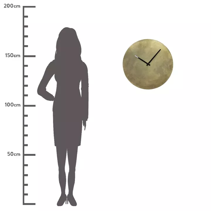 Ρολόι Τοίχου ArteLibre Χρυσό Μέταλλο 50x3x50cm