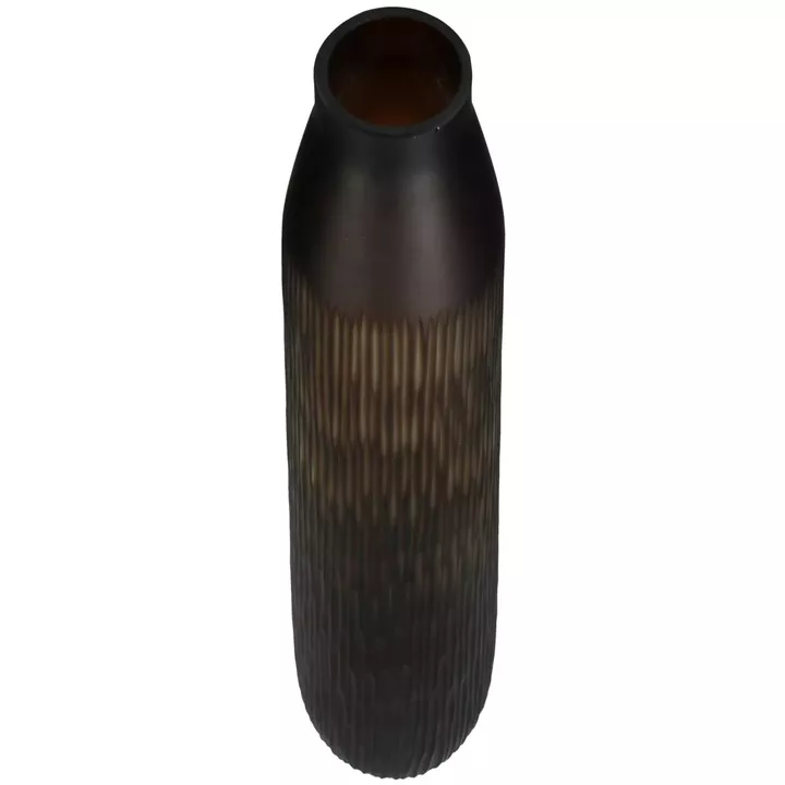 Βάζο ArteLibre Καφέ Γυαλί 14x14x43cm