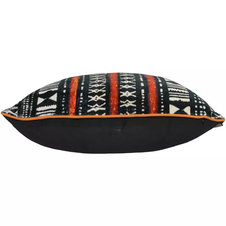 Μαξιλάρι ArteLibre Tribal Μαύρο Βελούδο 45x45cm