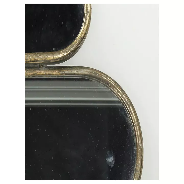 Καθρέπτης ArteLibre Καφέ Μέταλλο 37.5x3x58.5cm