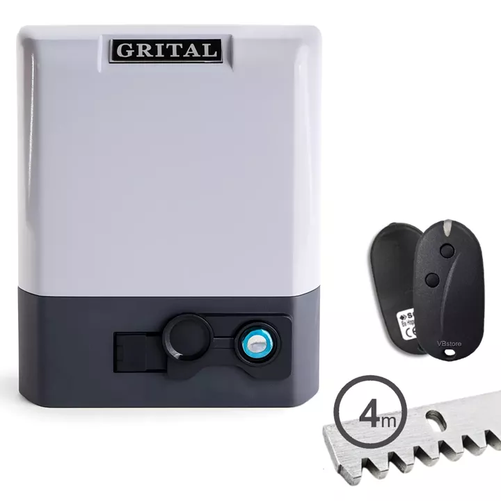 GRITAL GR5 με 1 τηλεχειριστήριο | Μοτέρ συρόμενης γκαραζόπορτας 230V έως 500kg με πλακέτα Seav