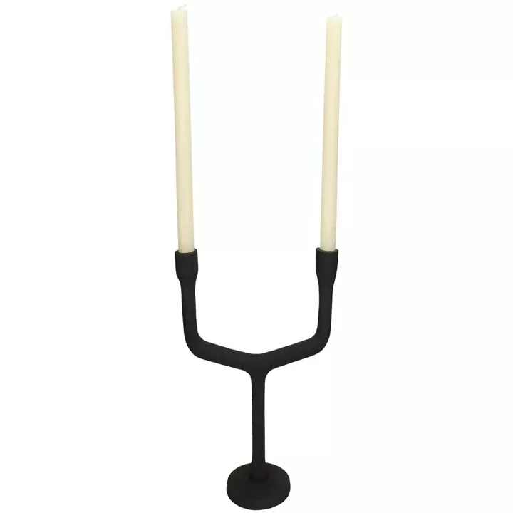 Κηροπήγιο ArteLibre Μαύρο Αλουμίνιο 23.5x10x28.5cm