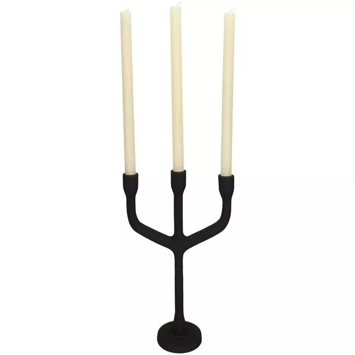 Κηροπήγιο ArteLibre Μαύρο Αλουμίνιο 23.5x10x28.5cm