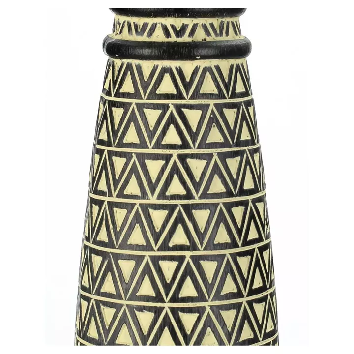 Διακοσμητικό ArteLibre Tribal Μαύρο Polyresin 10x10x45cm