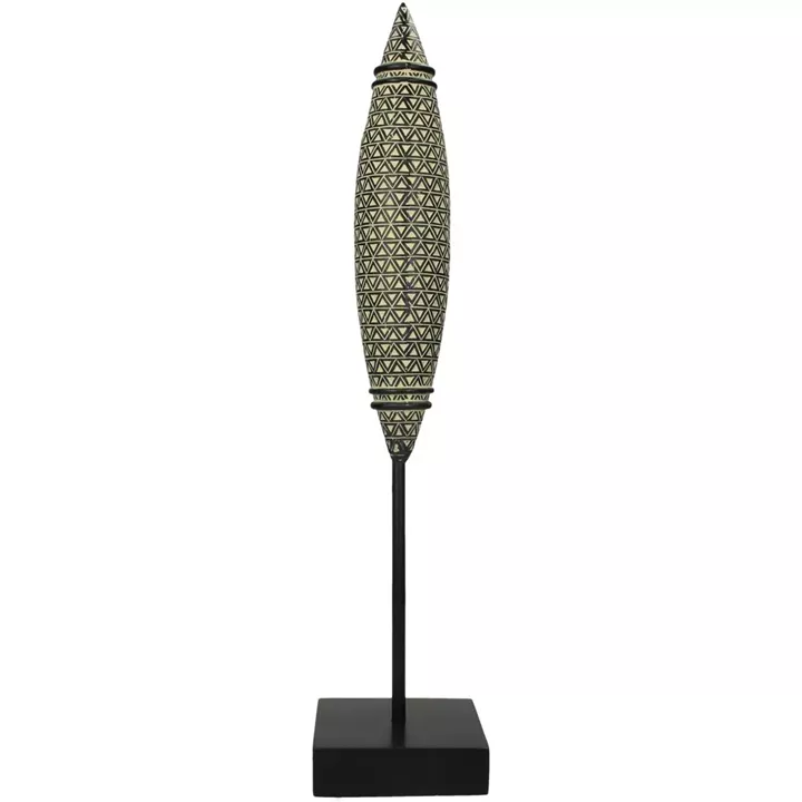 Διακοσμητικό ArteLibre Tribal Μαύρο Polyresin 10x10x45cm