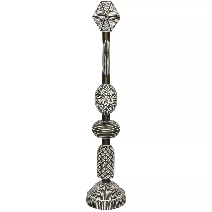 Διακοσμητικό ArteLibre Tribal Καφέ Polyresin 14x14x50cm