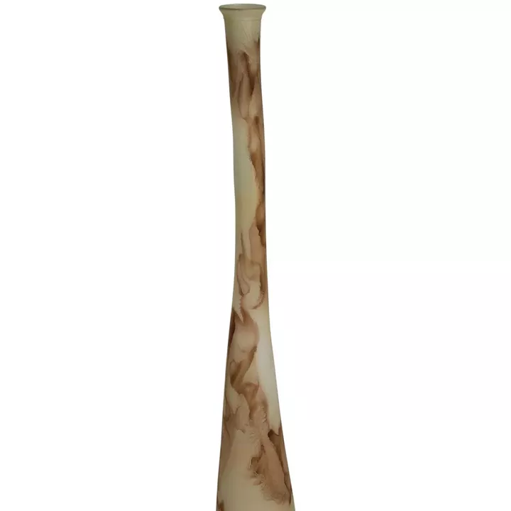 Βάζο ArteLibre Καφέ Ανακυκλωμένο Γυαλί 18x18x120cm