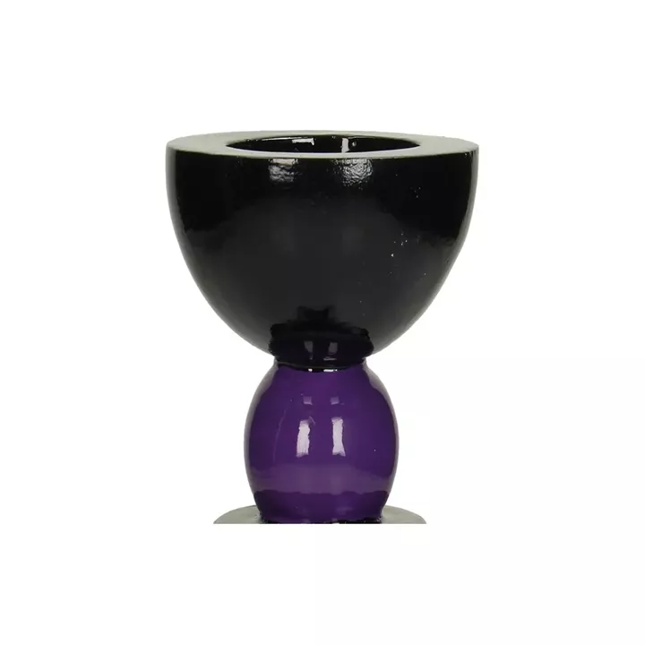 Κηροπήγιο ArteLibre Μοβ Polyresin 8.2x8.2x24cm